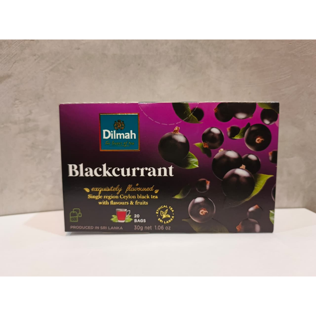 TEH DILMAH - Dilmah Balckcurrant Tea Tag Tbag 20s  - Teh Celup