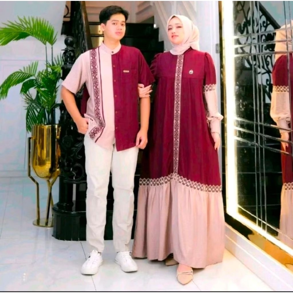 PRELOVED COUPLE GWENZA MAROON