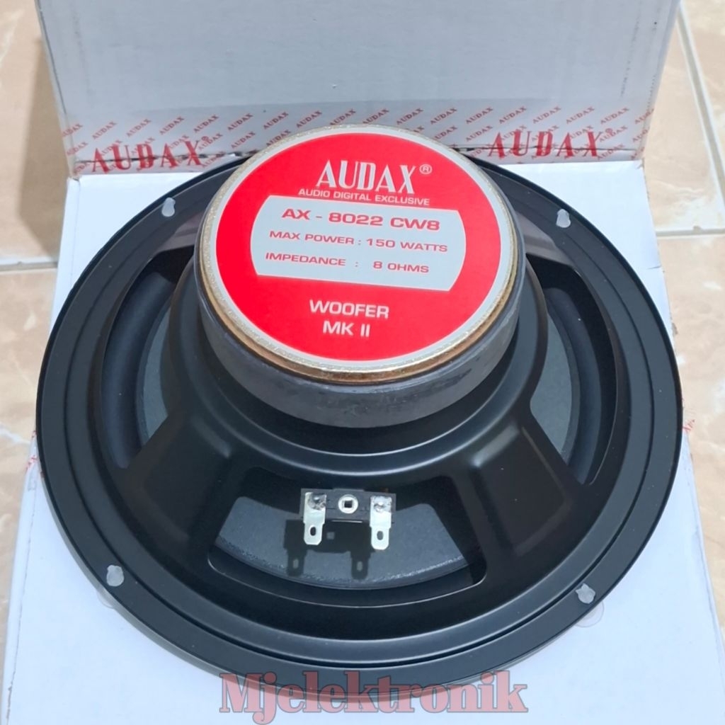Speaker AUDAX 8inch AX-8022 CW8 8ohm 150Watt AX-8020 M8 8ohm 150Watt Woofer