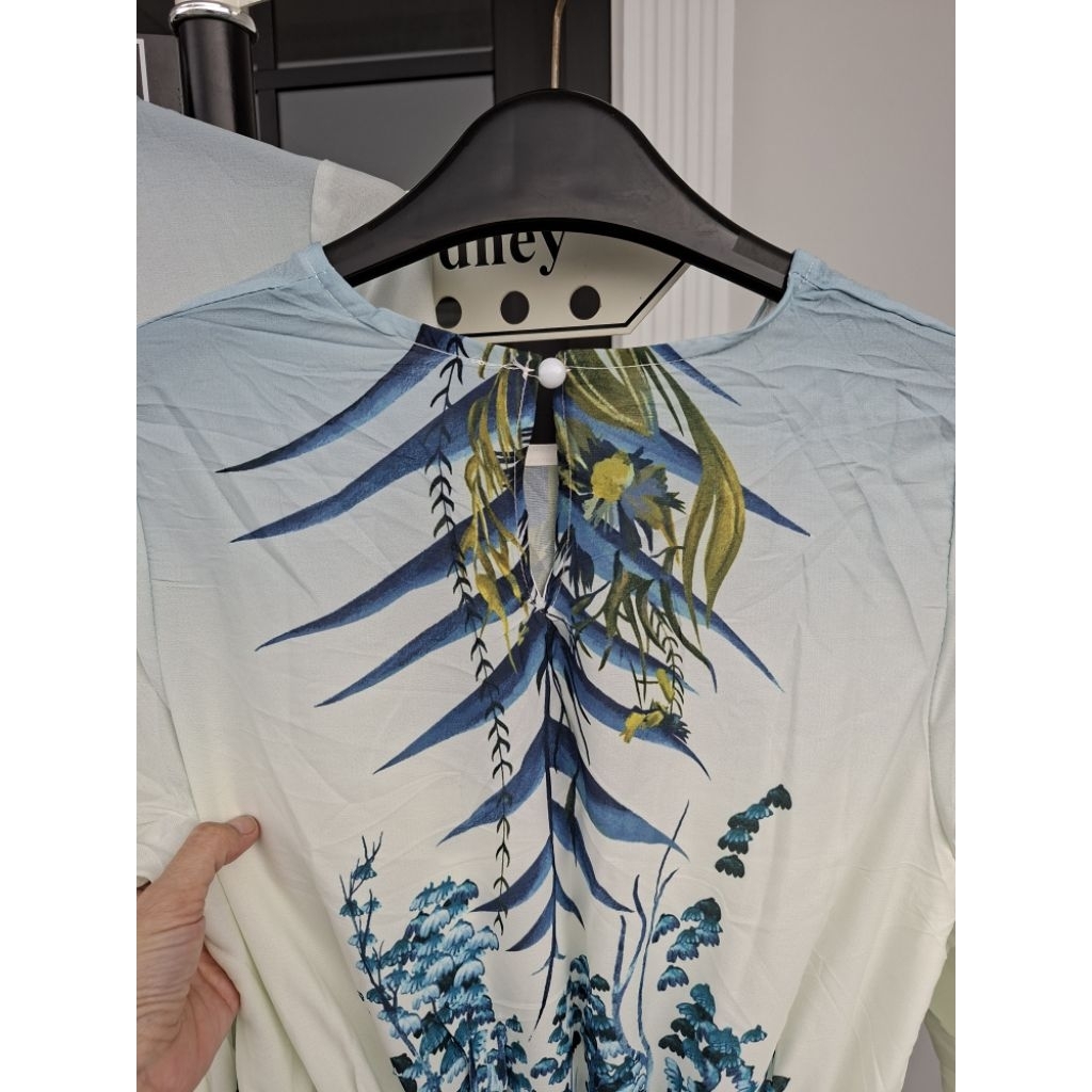 dress flower blue ice