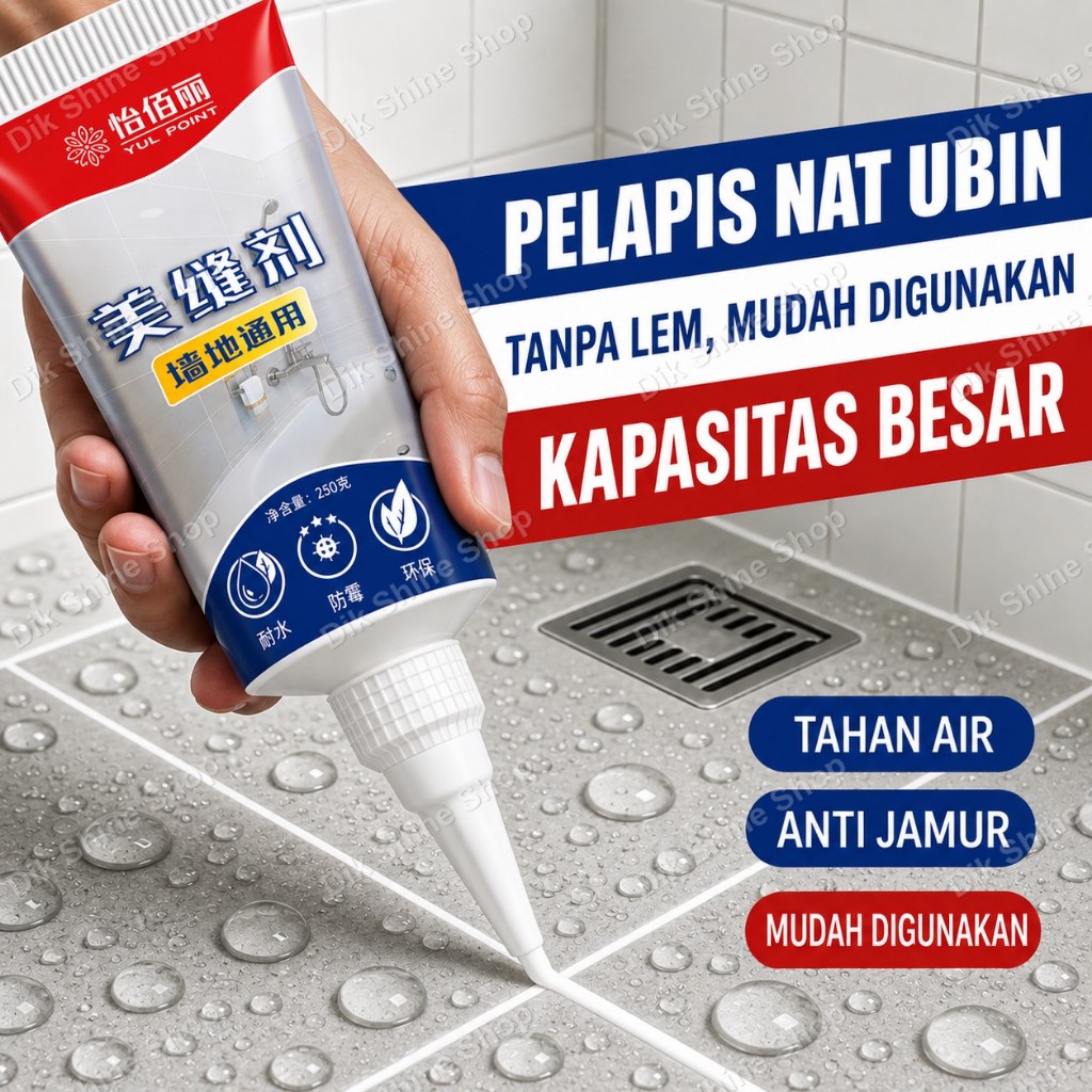 Dempul keramik lantai Lem keramik kamar mandi anti bocor Lem nat keramik Anti jamur Tahan air Lem Na