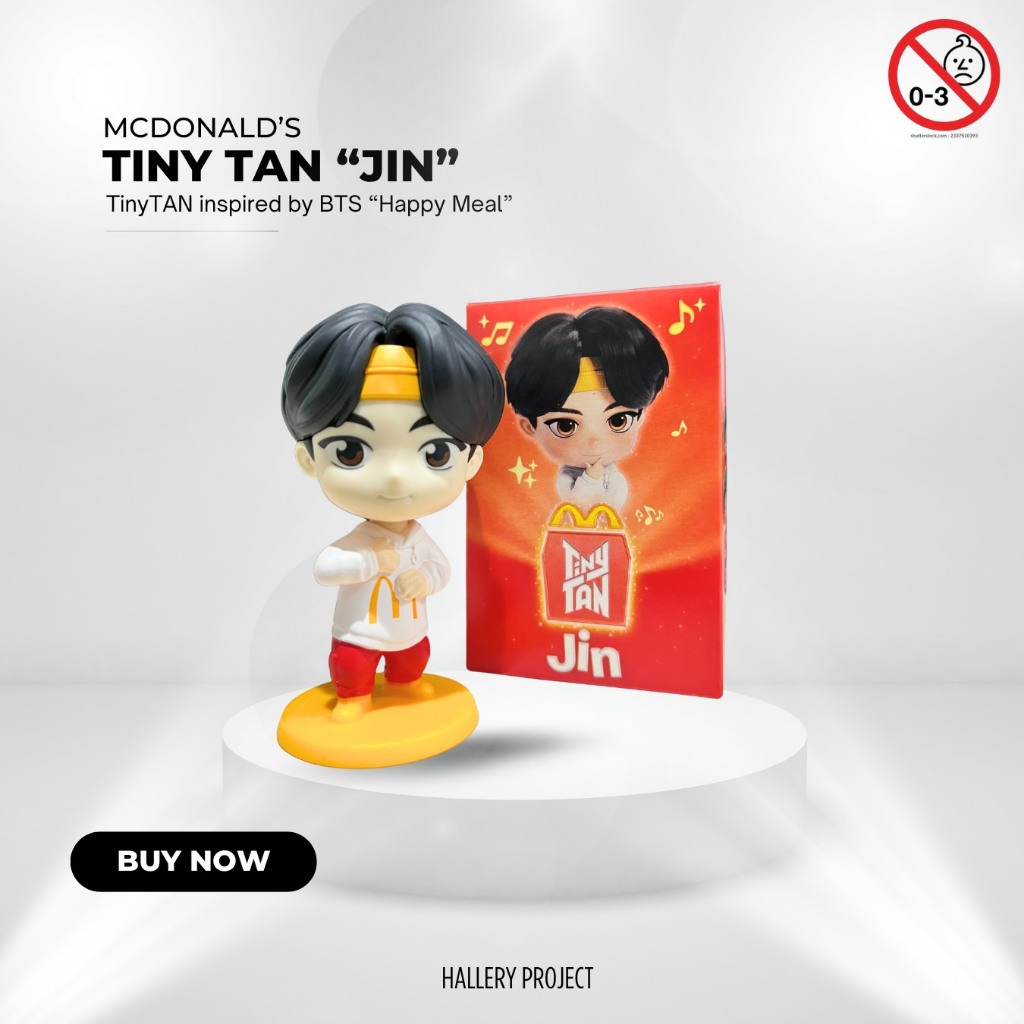 JIN BTS MCD HAPPY MEAL ACTION FIGURE