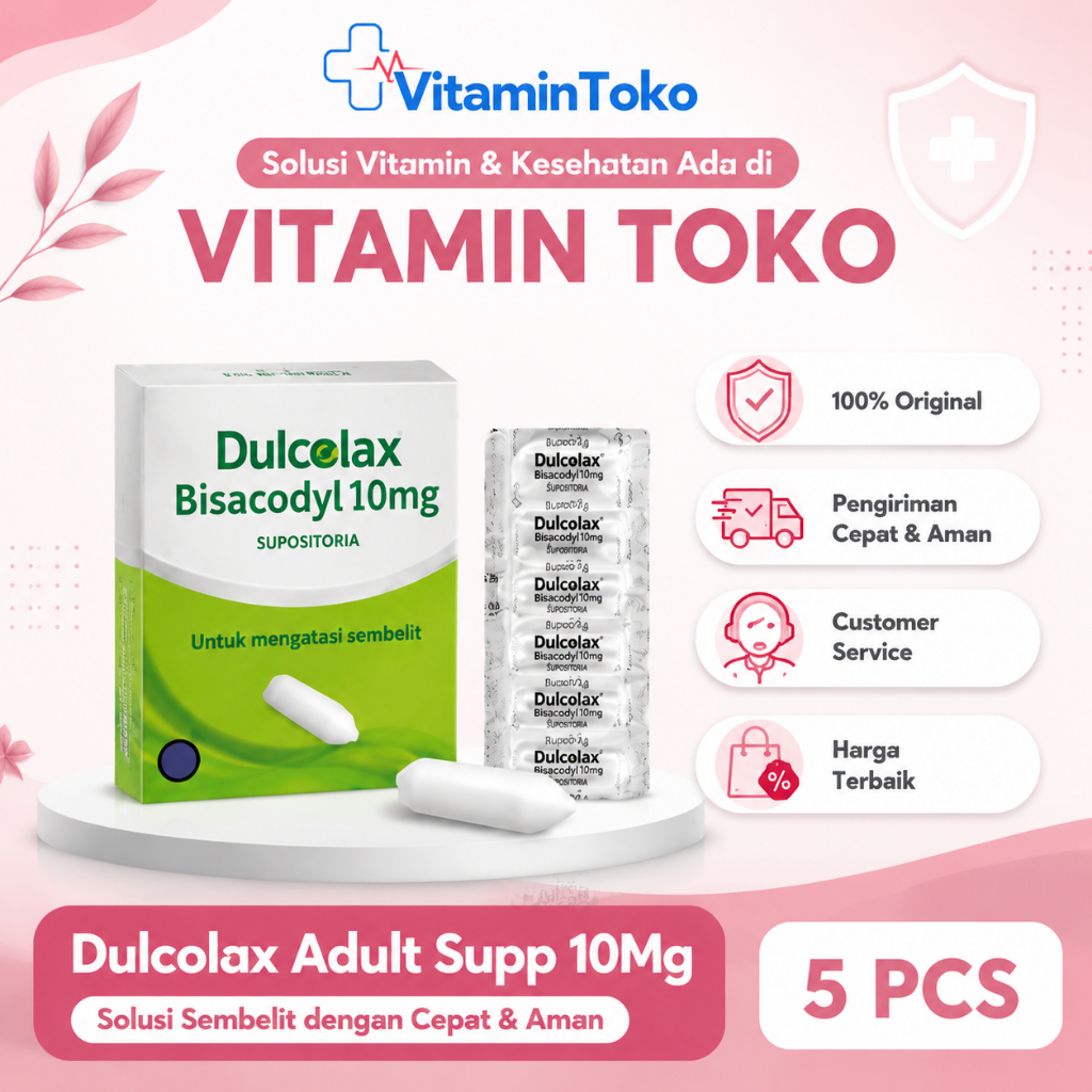 Dulcolax Adult Supp 10Mg -  Solusi Sembelit dengan Cepat & Aman