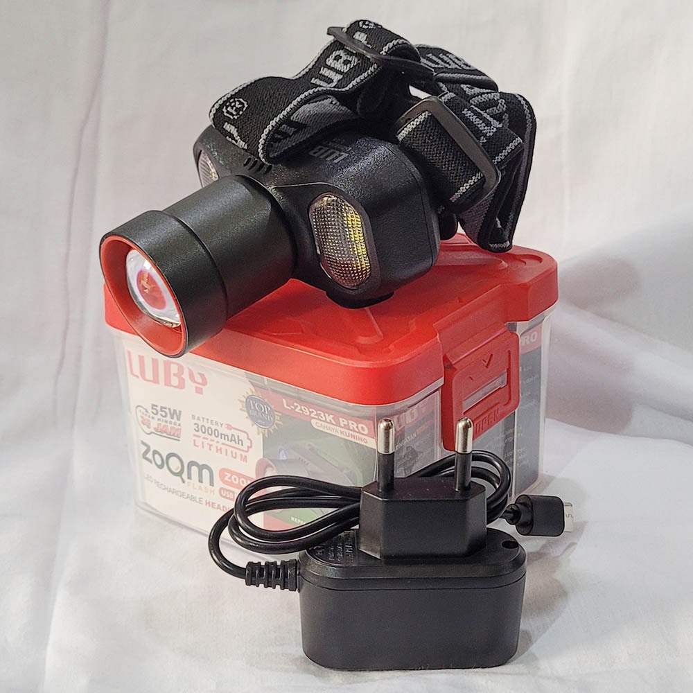 TKGR Lampu Senter L2923K Pro / Senter Kepala Rechargeable Murah Kuat Tahan Lama / Senter Camping/Sen