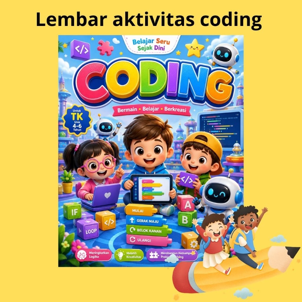 Lembar kerja coding anak