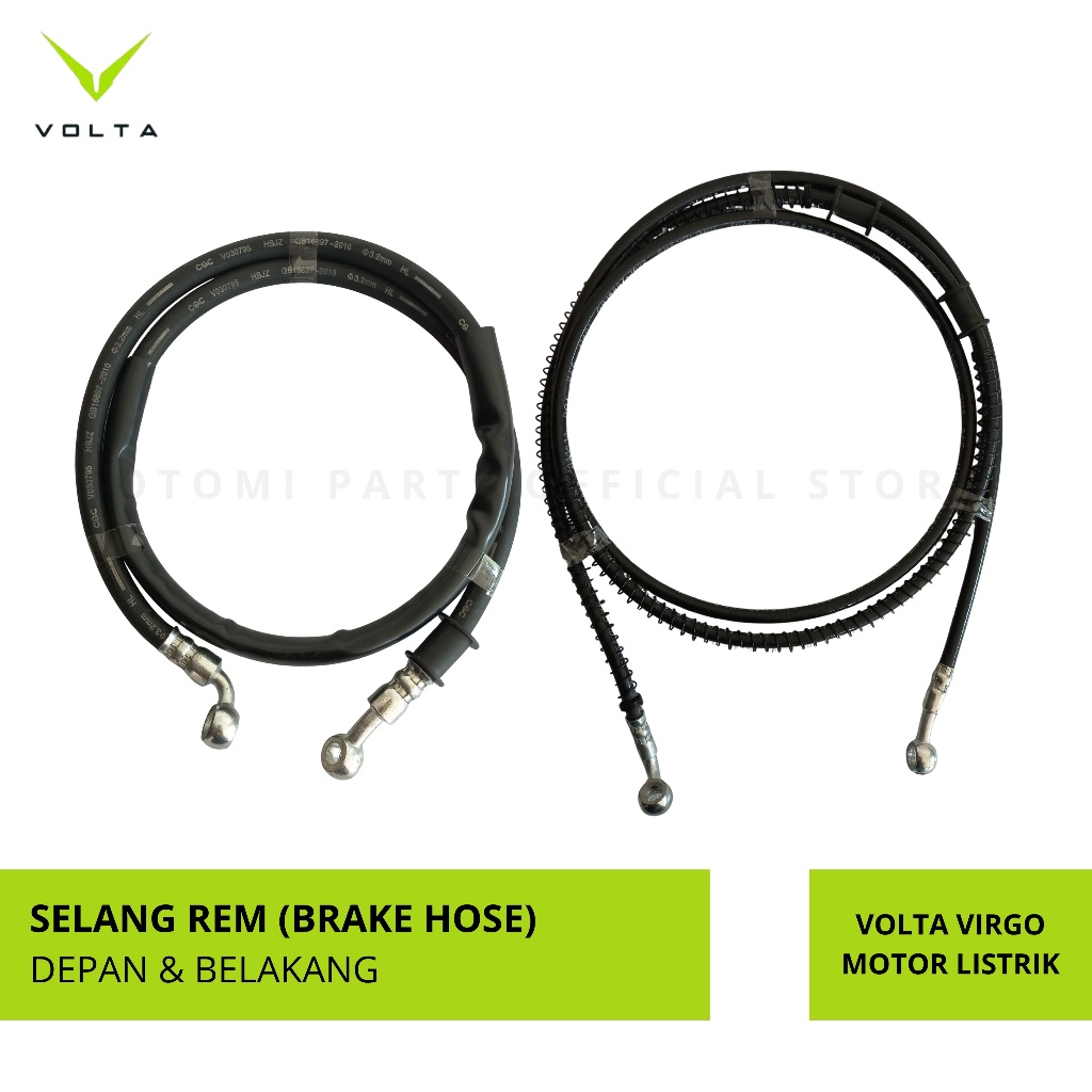 VOLTA ORIGINAL - SELANG REM DEPAN & BELAKANG VOLTA VIRGO MOTOR LISTRIK