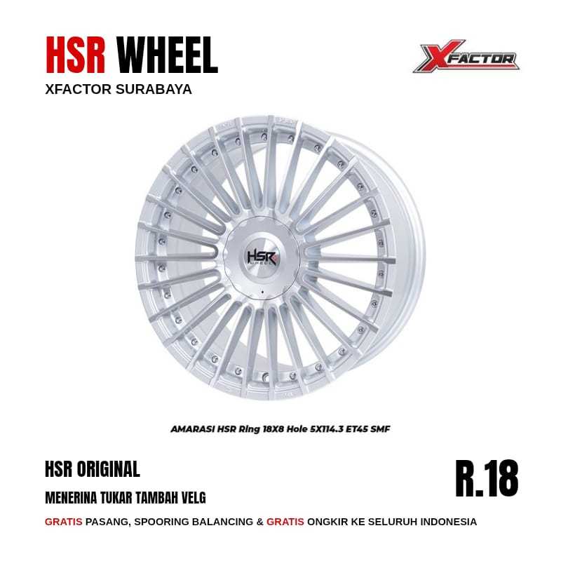 VELG MOBIL R18 HSR AMARASI HSR R18X8 5X114,3 ET45 SMF 4 PCS VELG