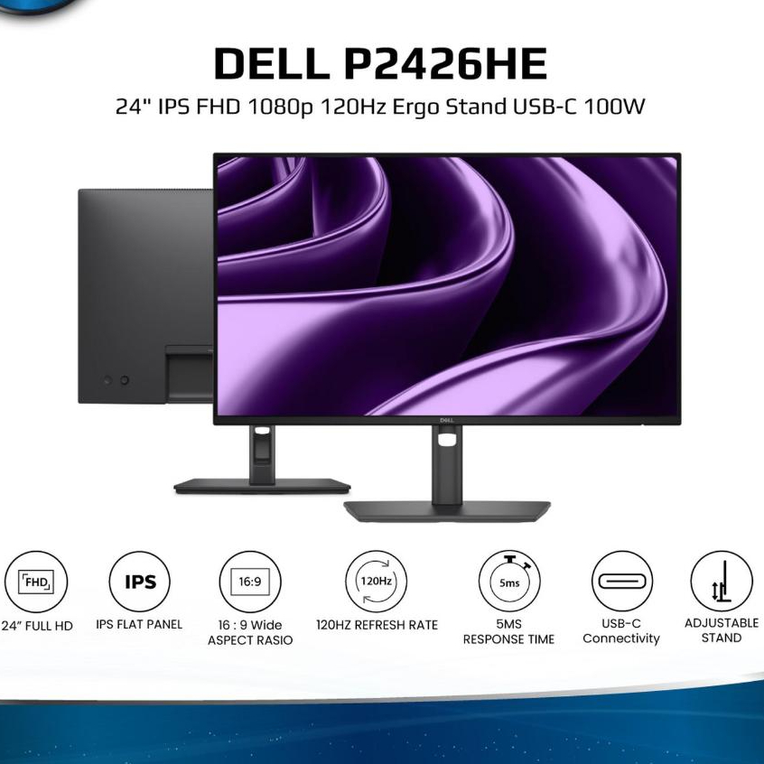 DELL P2426HE 24" IPS FHD 1080p 120Hz LED Monitor