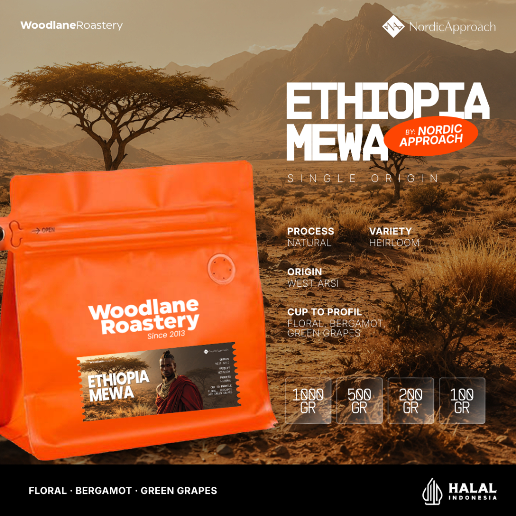 SPECIAL EDITION | Kopi Arabica Ethiopia Mewa 100 200 500 1kg | Woodlane Roastery