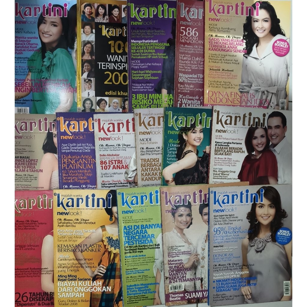MAJALAH KARTINI TAHUN 2008 BEKAS