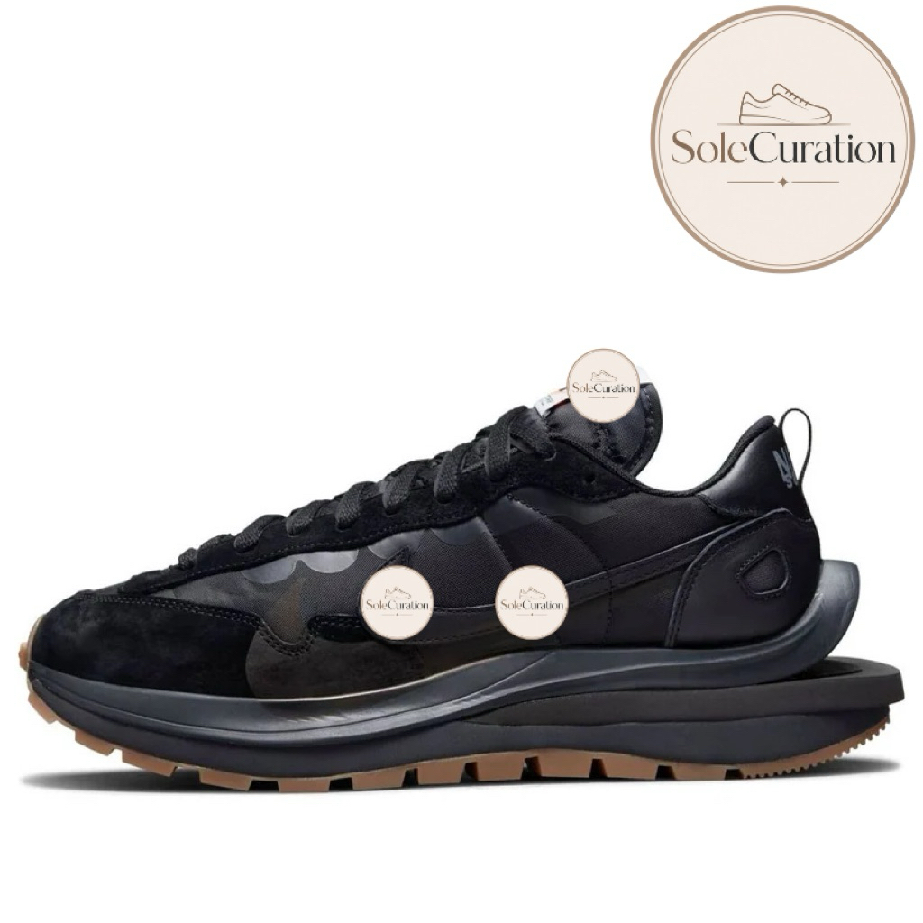 Sepatu Sneakers  sacai VaporWaffle 'Black Gum'