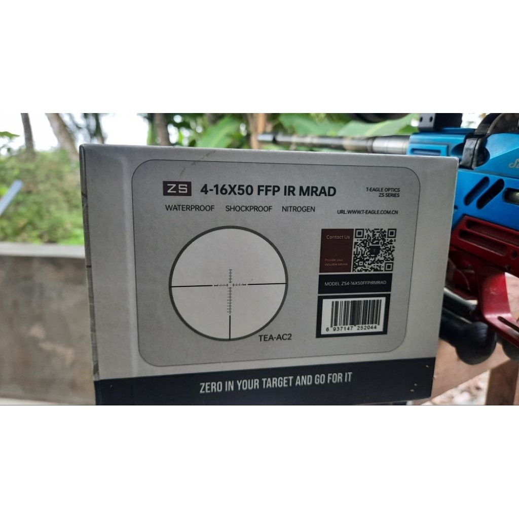 Teleskop T eagle ZS 4-16x50 FFP IR MRAD sudah zero stop