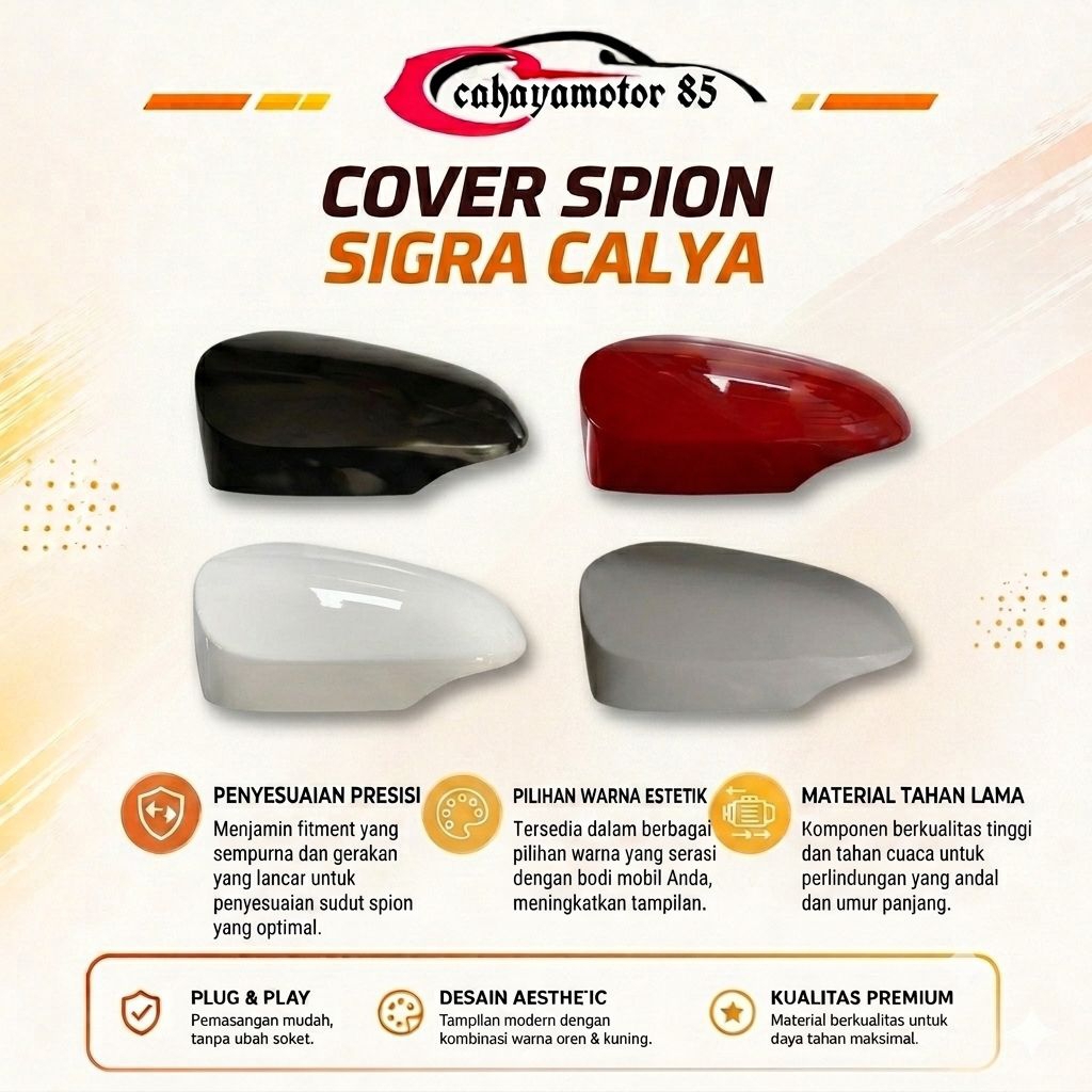 Cover Spion Toyota Sigra calya Altis Yaris Vios 2016 2017 2018 2019 2020 2021 2022 2023 2024 / Daiha