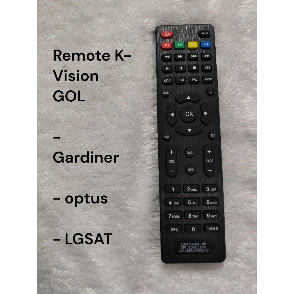 Remote remot K-Vision OPTUS GARDINER LGSAT K-VISION GOL REMOTE OPTUS