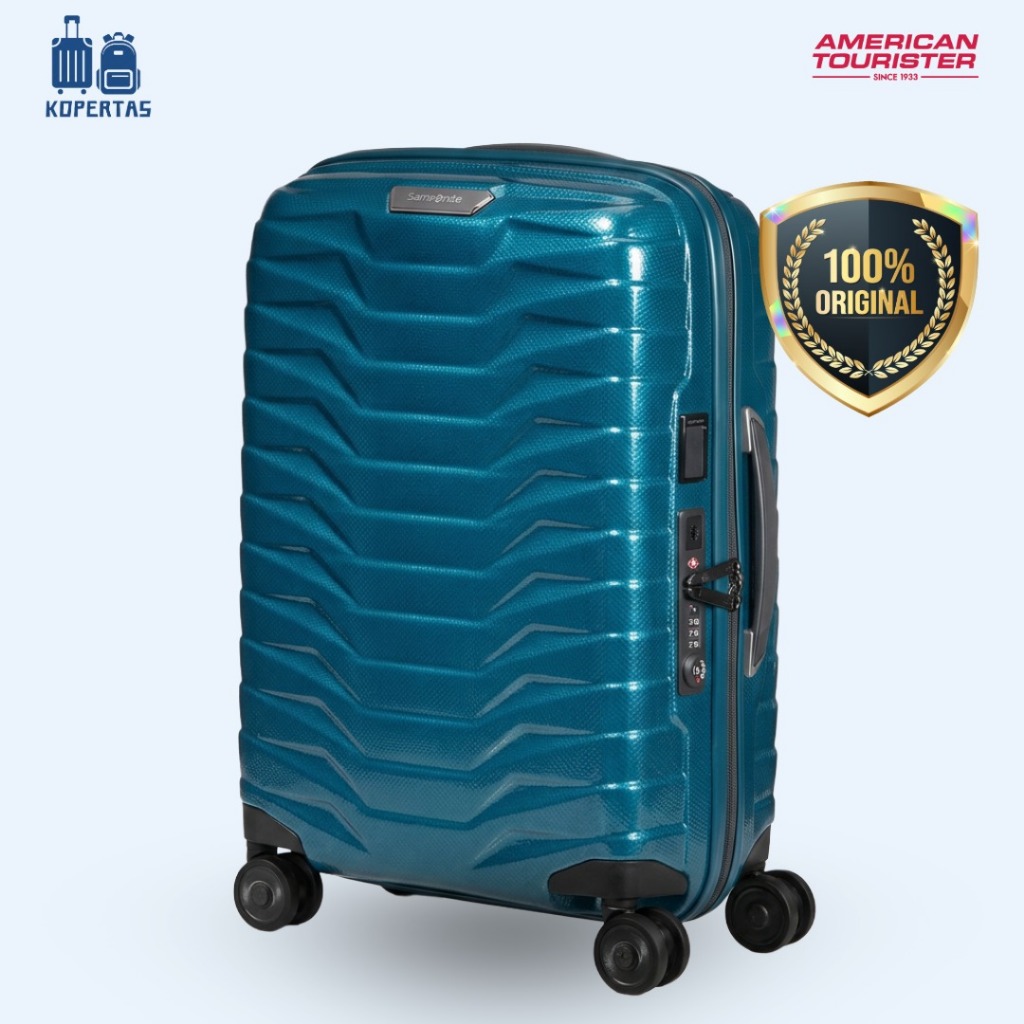 Samsonite Proxis Koper Kabin Expandable 55/20 Petrol Blue - 20 Inch Kabin