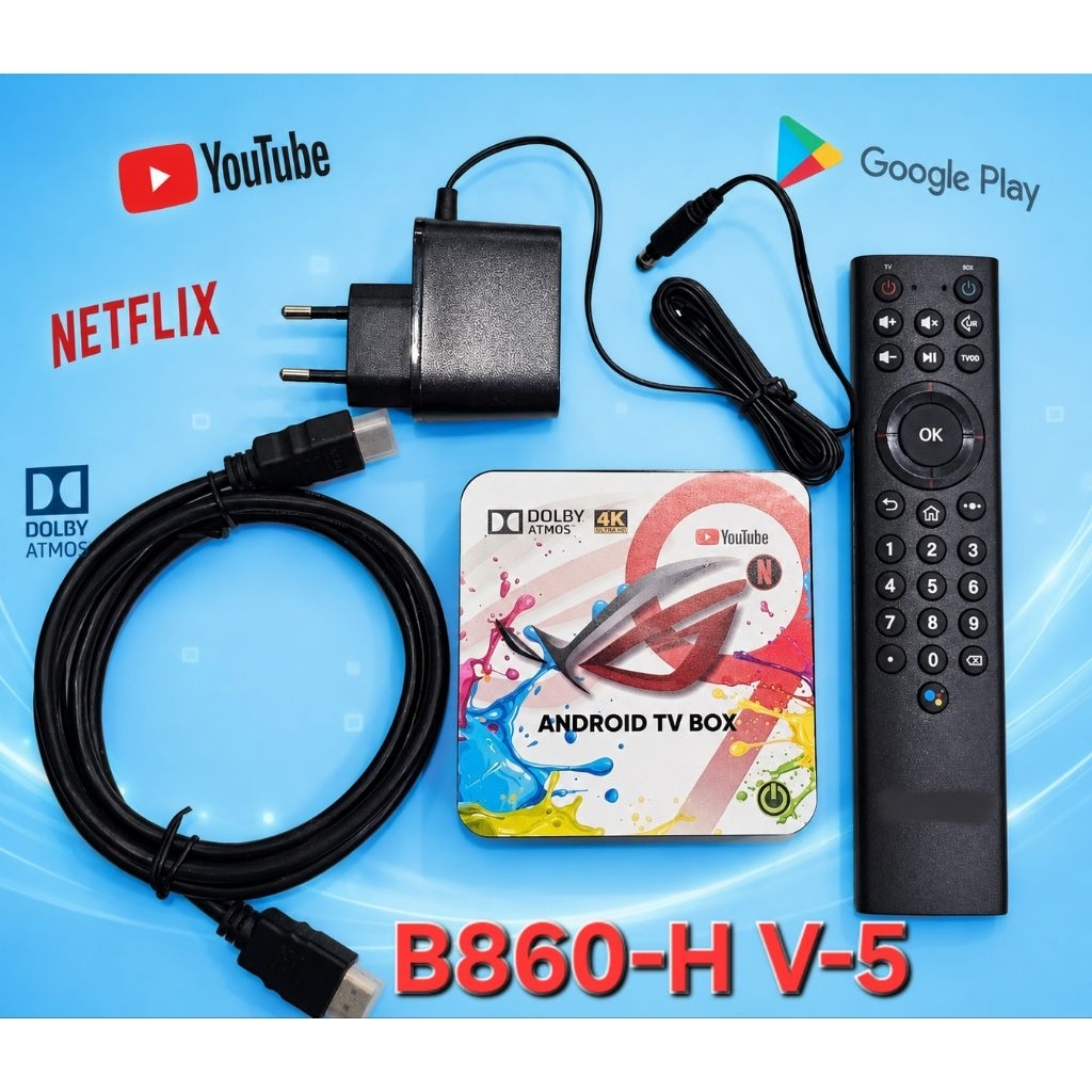 Box Andorid Tv Os 12 Remot Voice