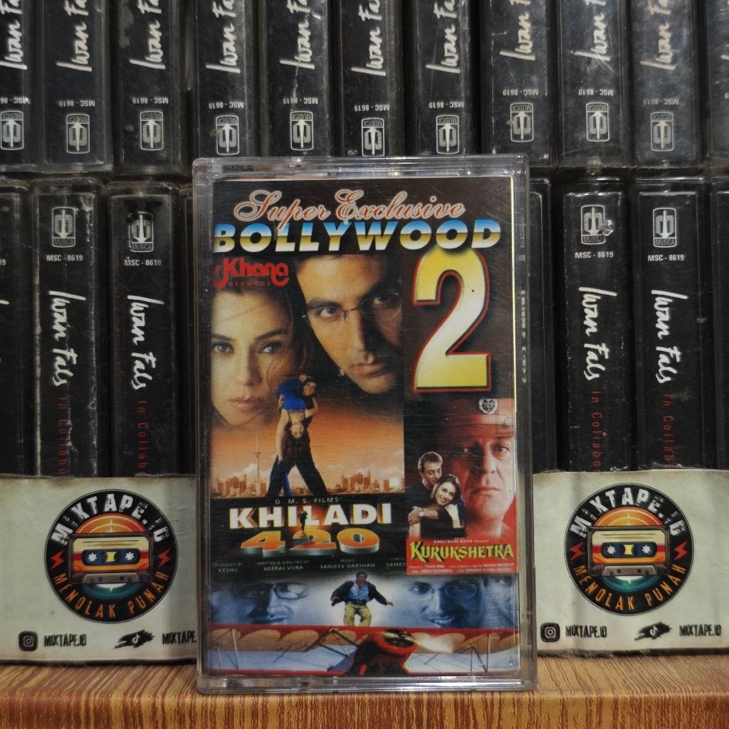 Kaset - Super Exclusive Bollywood 2 - India - Radio Tape - Kaset Pita - Radio - Pemutar Kaset - Retr