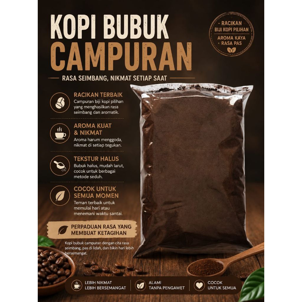 Kopi Hitam Campuran lereng semeru