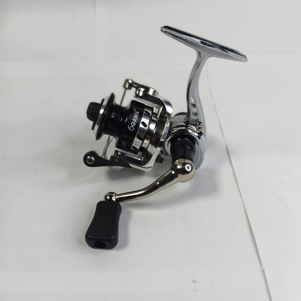 Reel Pancing Mini Spinning Ogawa Cilik 100 Tegek Micro Fishing Bodi Metal Gear Ratio 4.3:1 Handle Ki