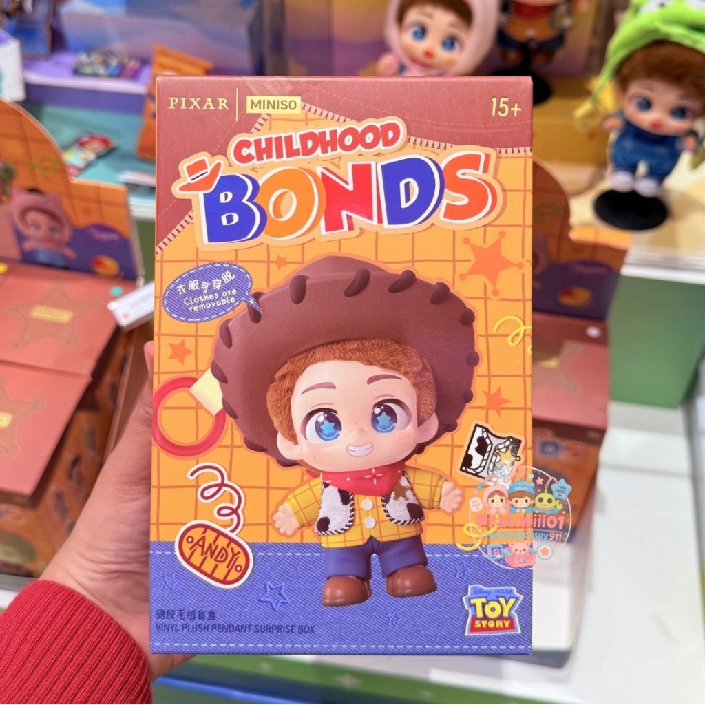 PRE-ORDER Miniso x Disney Pixar‼️ Blind Box Toy Story 5 Childhood Bonds | Wiggle Baby Plush Pendant 