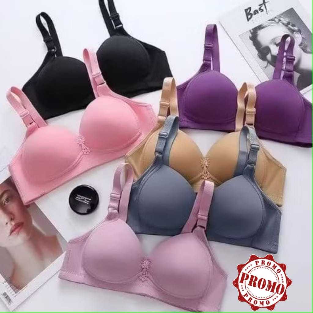 FLASH SALE Bra wanita dewasa ukuran jumbo 6pcs bh cewek pakaian dalam wanita dewasa nyaman dipakai b