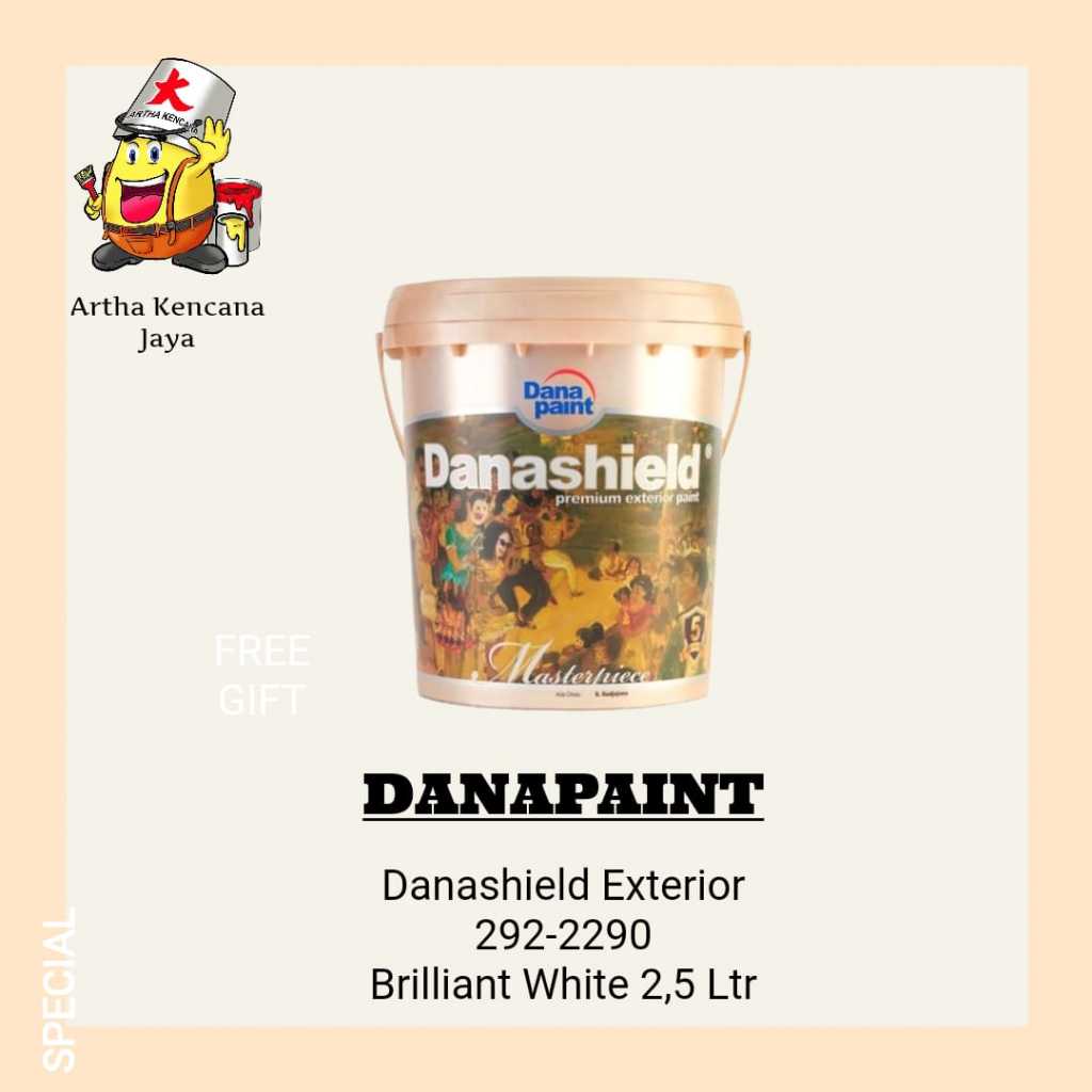 DANAPAINT - DANASHIELD EXTERIOR BRILLIANT WHITE 2.5 Liter