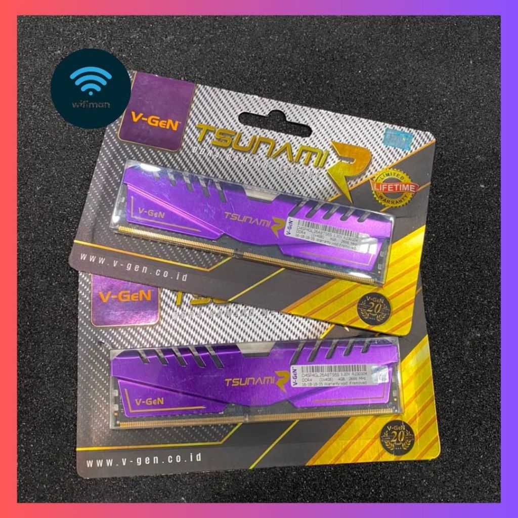 RAM V-GEN Tsunami R DDR4 (2x4GB) 8GB 2666MHz VGEN RAM Gaming 2666MHz