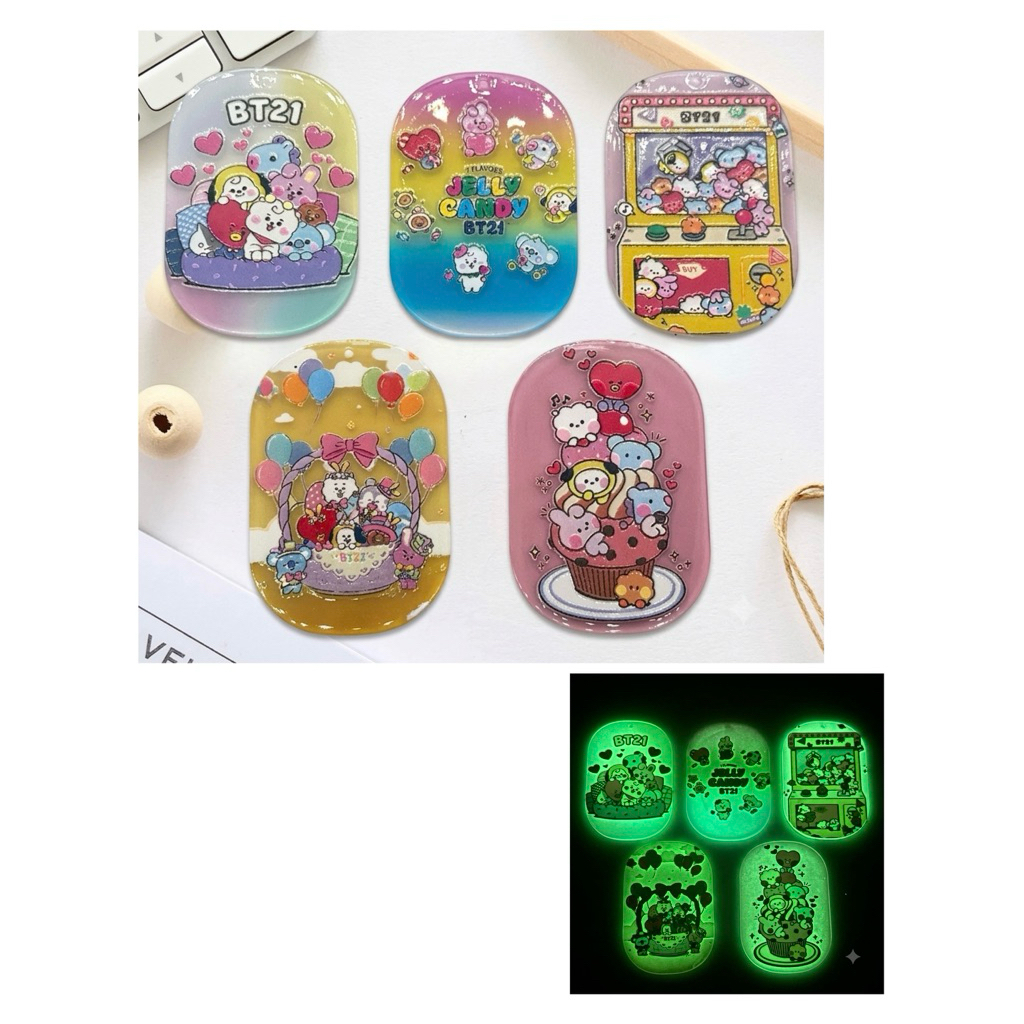 Charm bandul akrilik set timbul sanrio marie cat kucing princess coffee