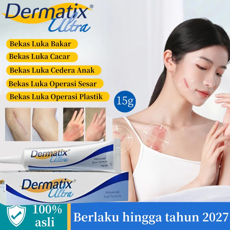 [100% Asli] Dermatix Ultra 15gr Cream Penghilang Bekas Luka, Bekas Jerawat