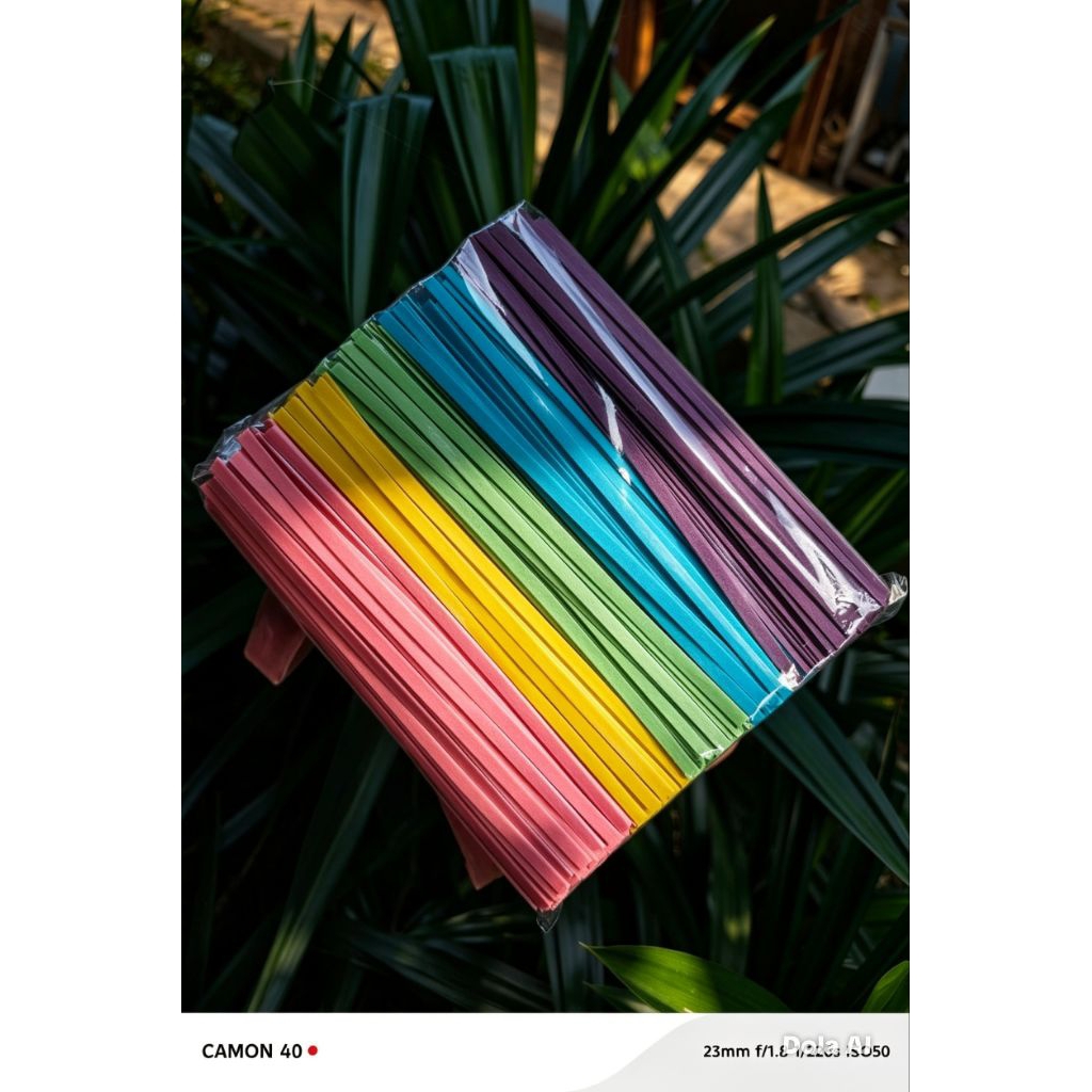 Mie gepeng rainbow food