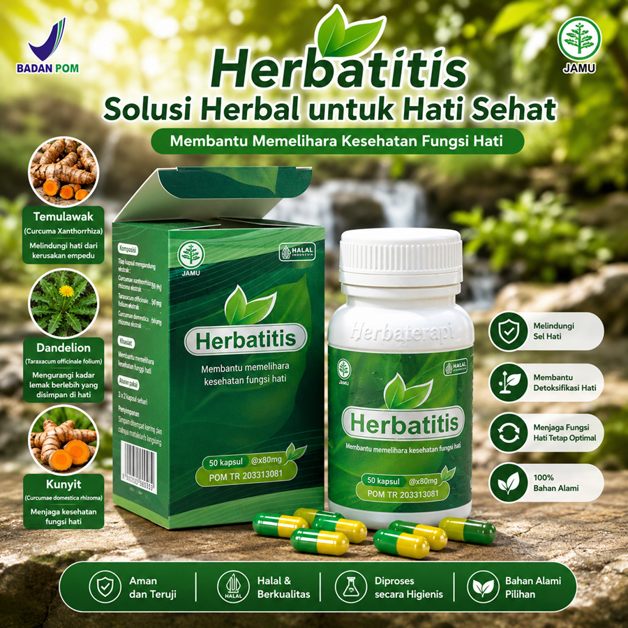 HERBATITIS Obat Herbal Hepatitis Penurun SGOT SGPT Vitamin Liver Gangguan Fungsi Hati