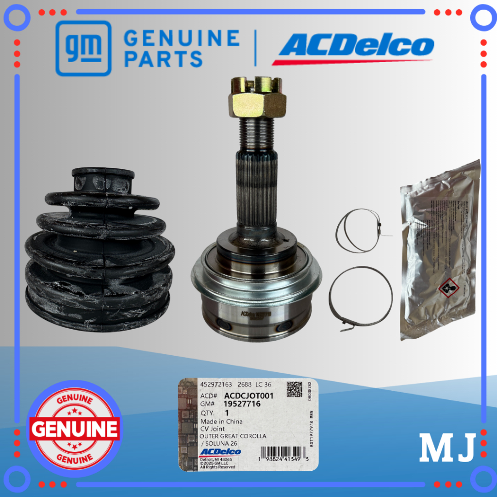CV Joint Outer Luar TOYOTA GREAT COROLLA SOLUNA 19527716 ORIGINAL GM ACDELCO