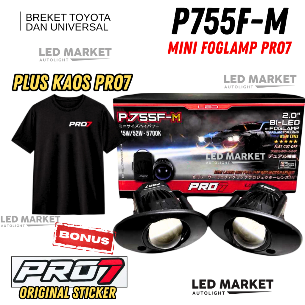 MINI FOGLAMP PRO 7 PRO7 P755FM P.755F-M FOGLAMP BILED PRO 7 PRO7 2INC 2 INCH P755F-M