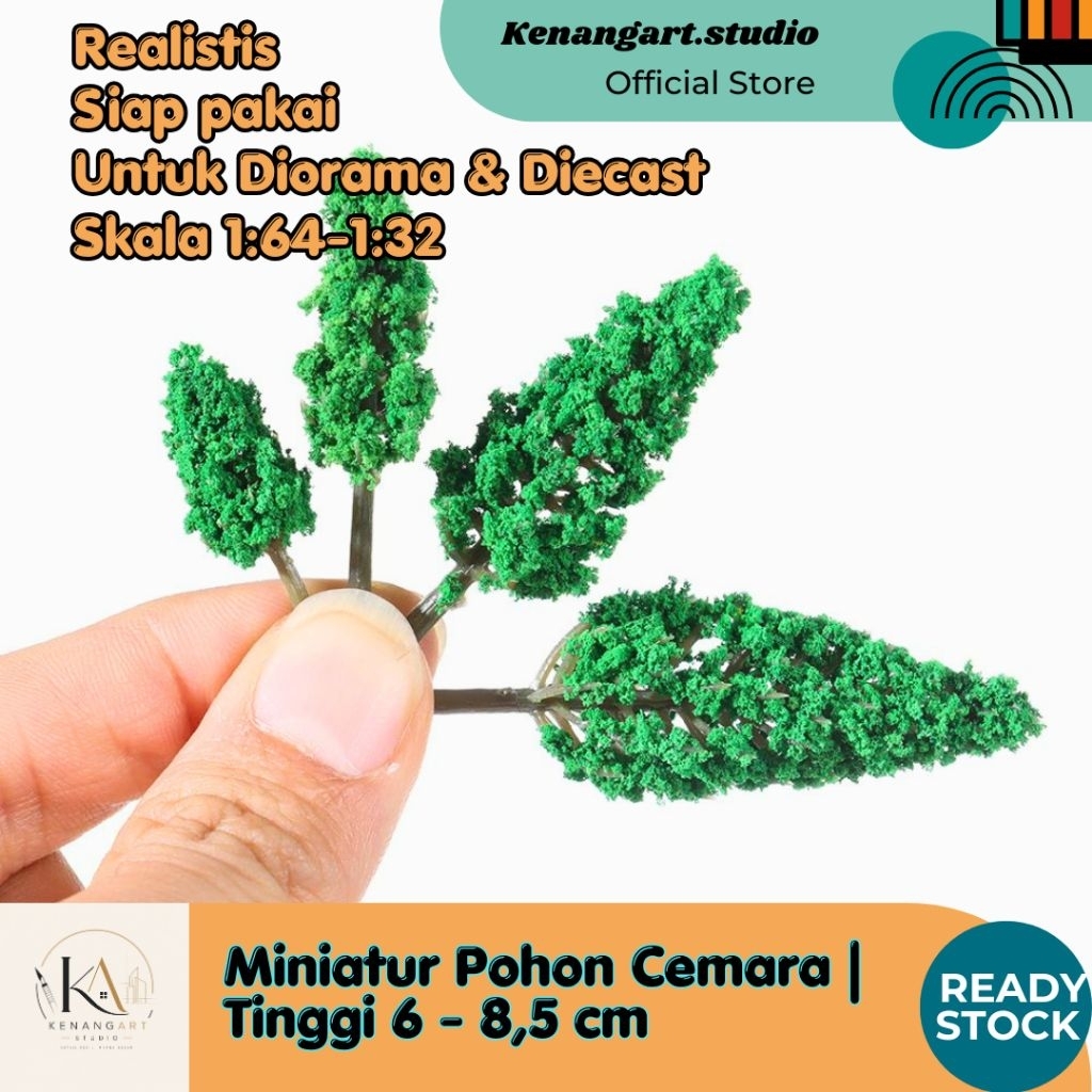 Miniatur pohon cemara / Maket pohon diorama / Bahan maket | Aksesoris Diorama
