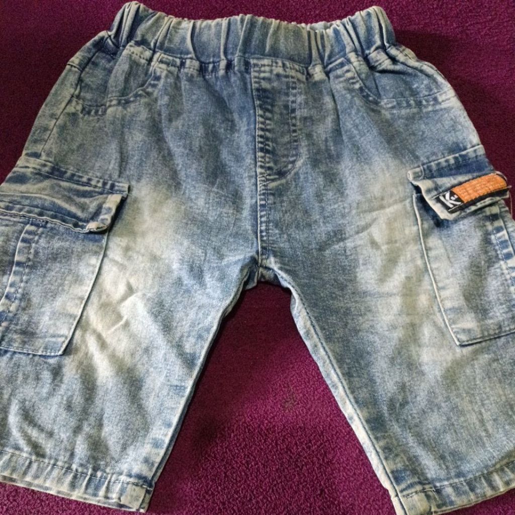 CELANA CARGO ANAK PRELOVED BEKAS SECOND BAHAN SOFT JEANS