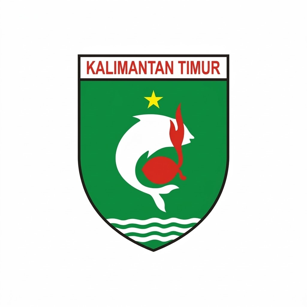 Badge Sublim / Woven  Kwartir Daerah Kwarda Kalimantan Timur Pramuka - Proskostore