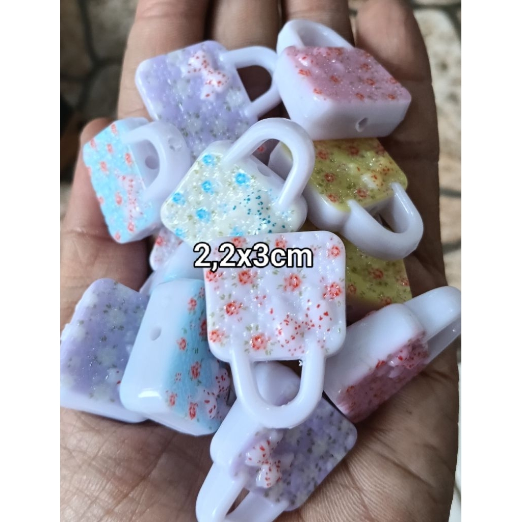 mute manik tas susu/pastel kilap AB ecer 50gram(SD)