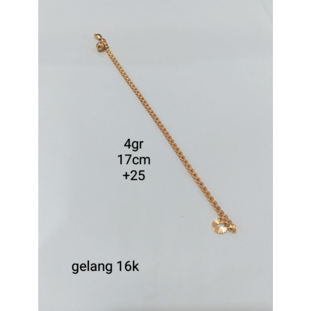 gelang emas 16 karat