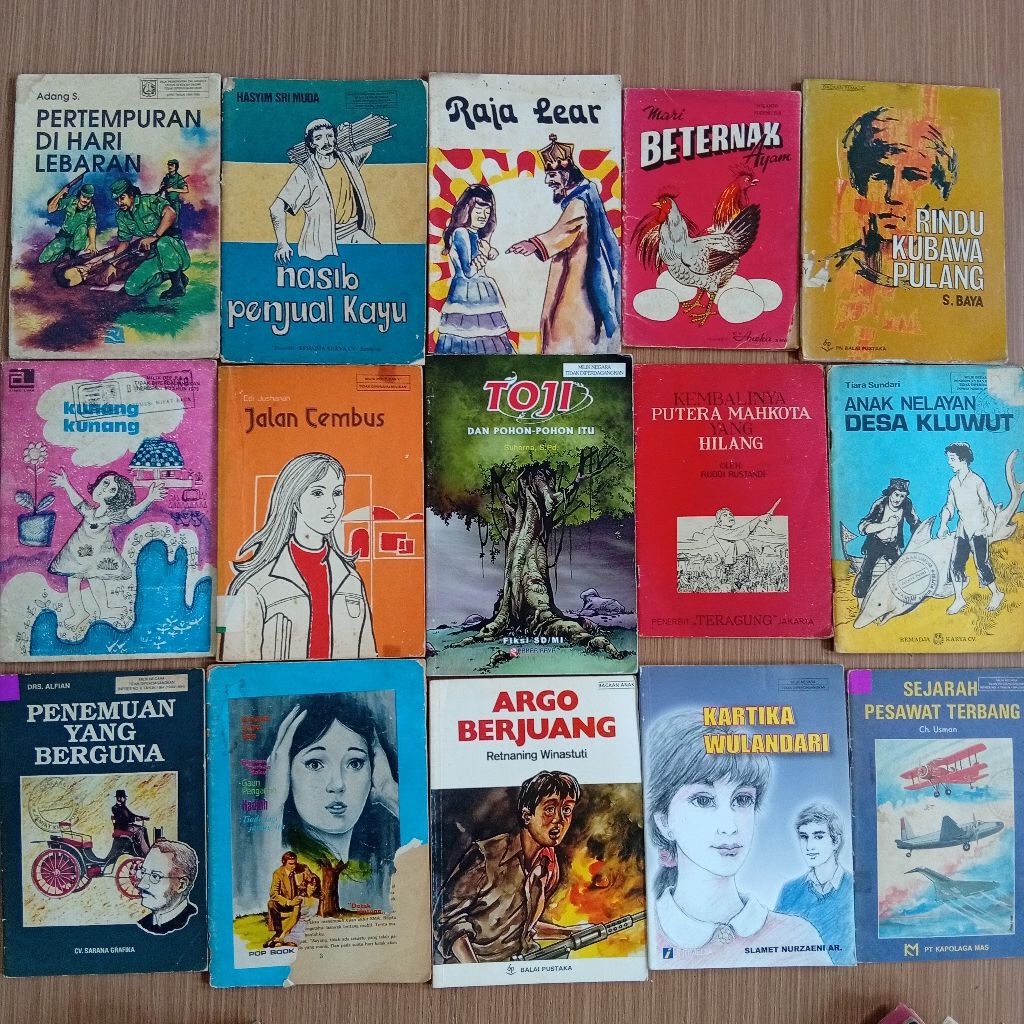 Buku novel jadul lawas balai Pustaka DLL