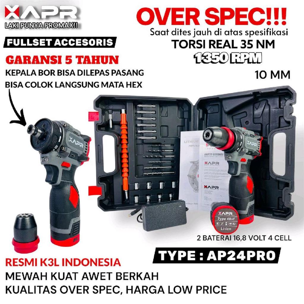AP24PRO Mesin Bor baterai cordless bor tangan elektrik drill