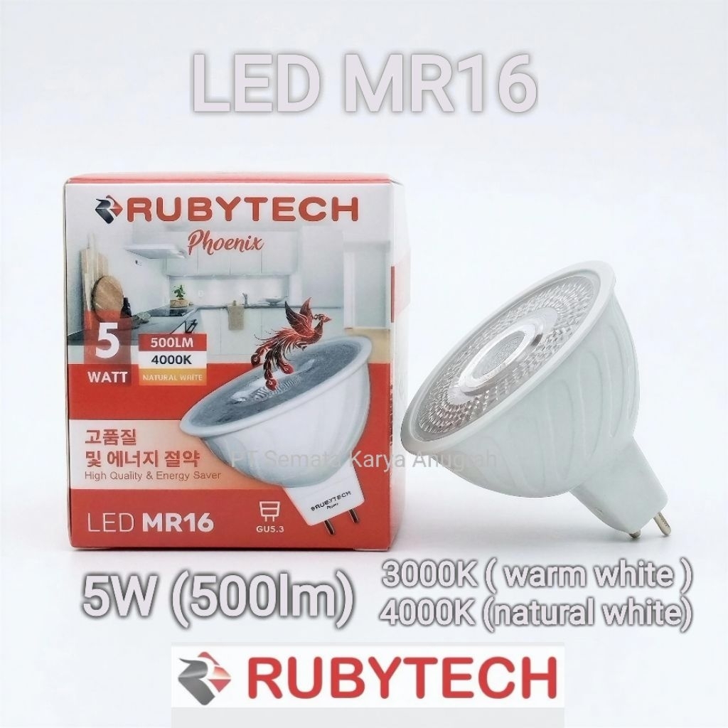 LED MR16 5W (3000K dan 4000K)