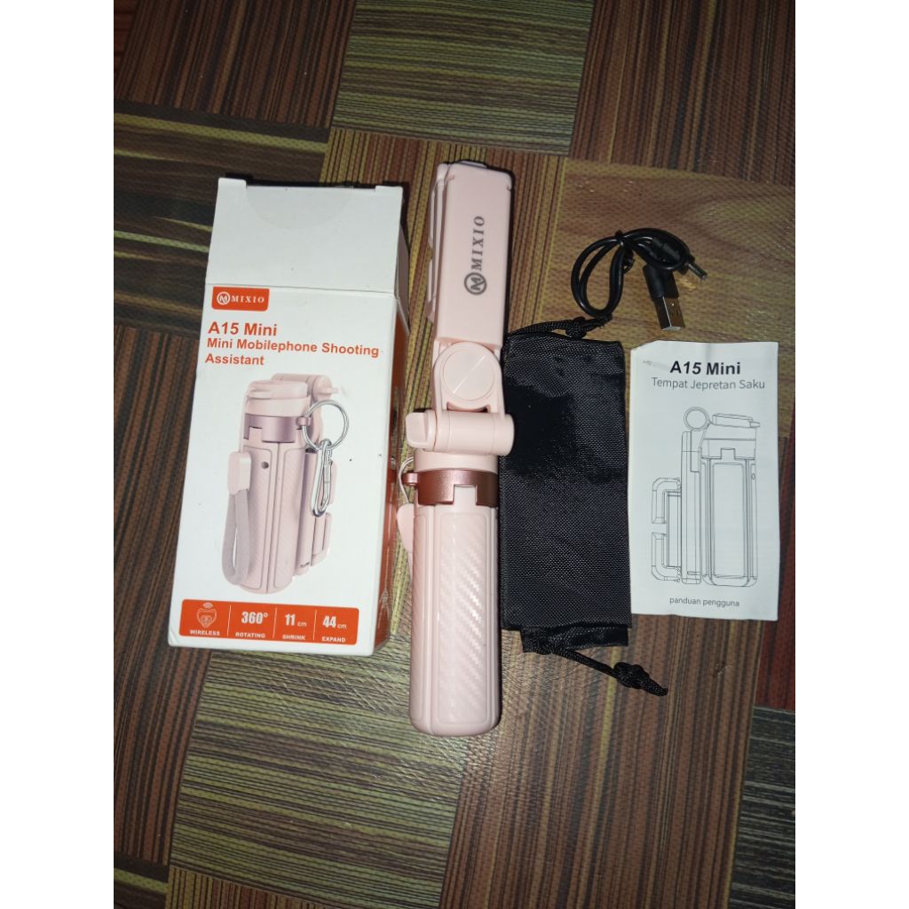 Preloved Tripod Mixio Pink Original New