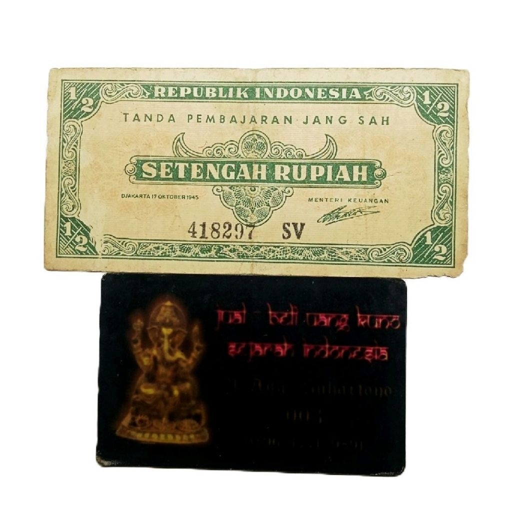 UANG ½ RUPIAH 1945 SERI ORI 1