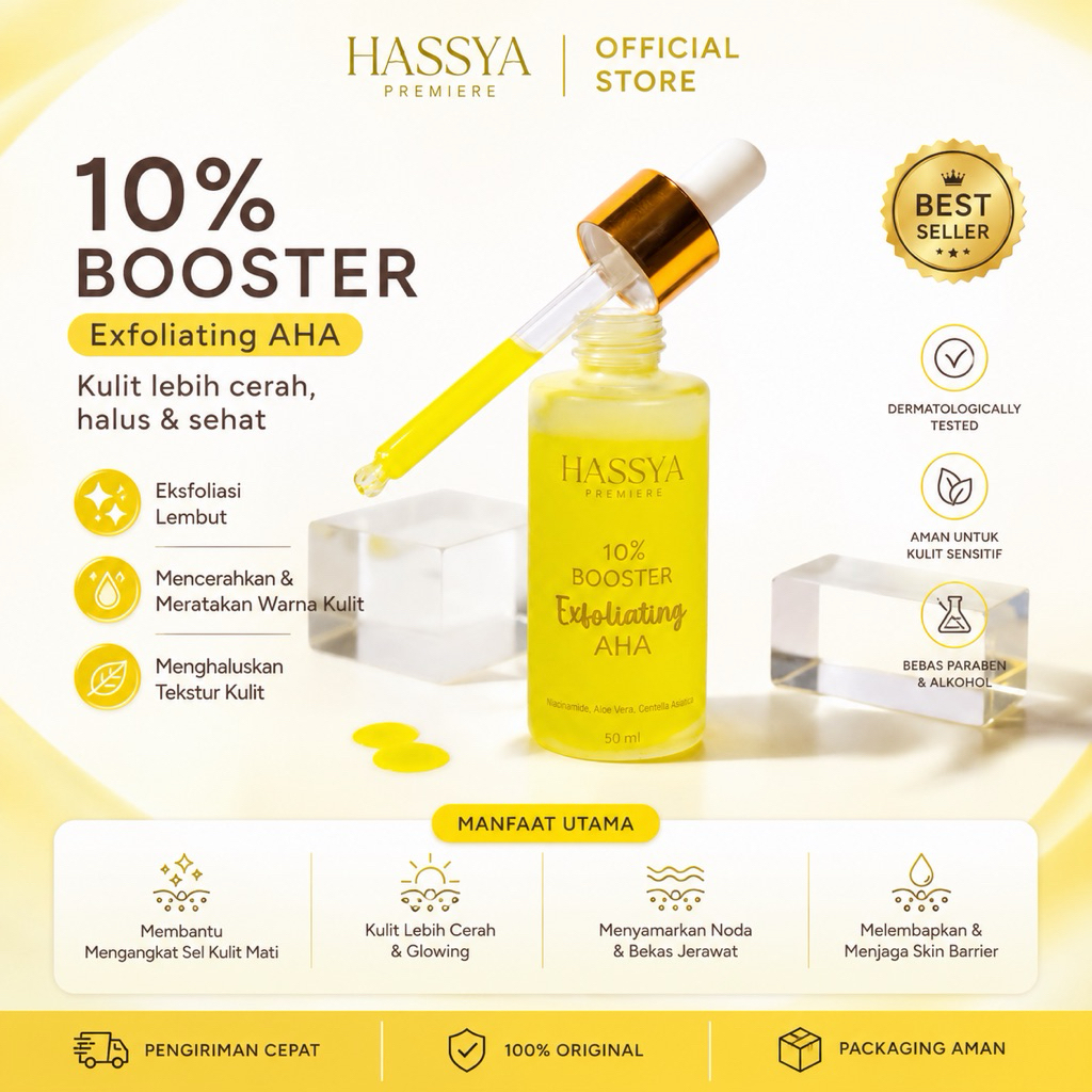 AHA WHITENING BODY BOOSTER FACE & BODY / PEELING / PENGELUPASAN