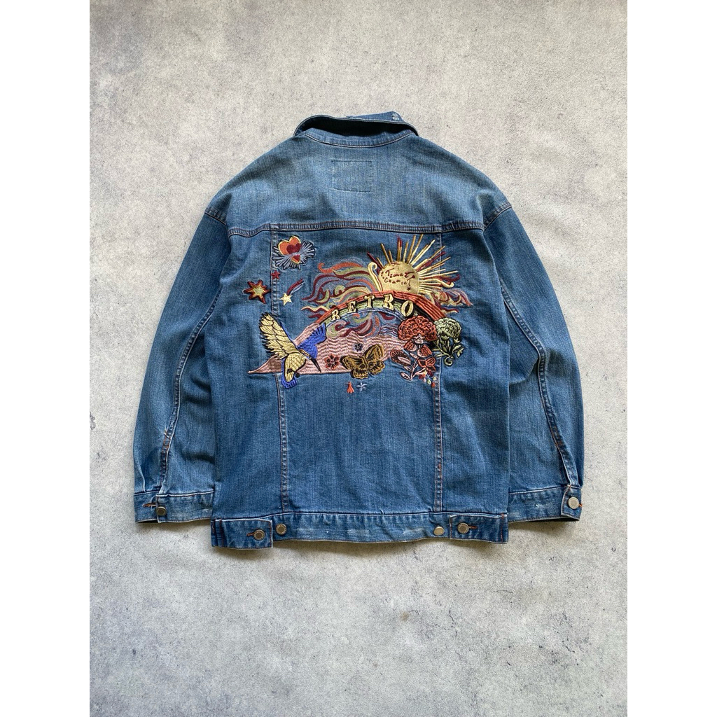 trucker Jacket Denim Boxy Vintage