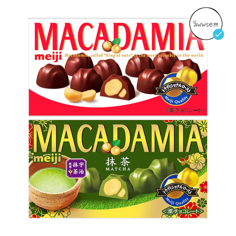 MEIJI Macadamia Chocolate Matcha JAPAN