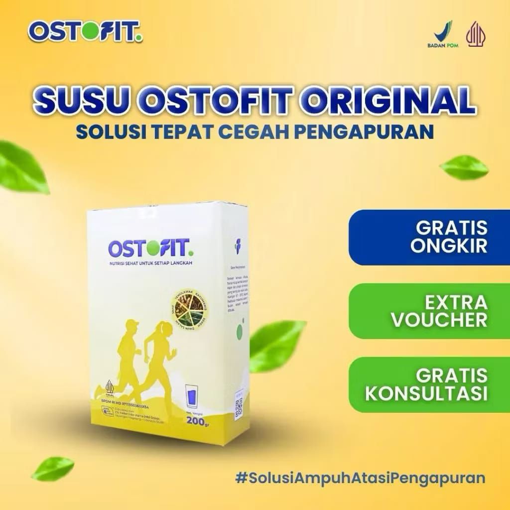 OSTOFIT Susu Herbal 200gr - Bahan Alami Atasi Nyeri Sendi ,Rasa Lezat