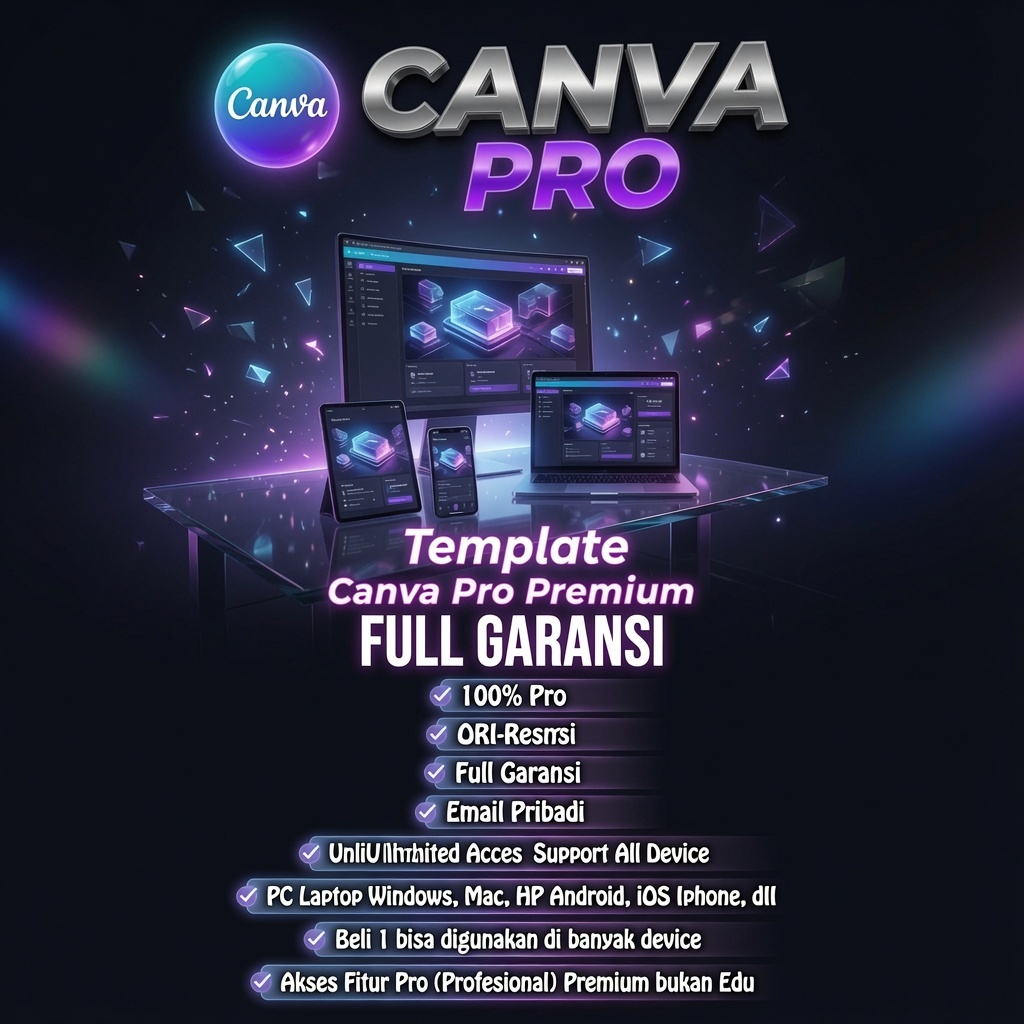 CANVA PREMIUM 50000++ TEMPLATE FULL AKSES CANVA 1 BULAN 1 TAHUN