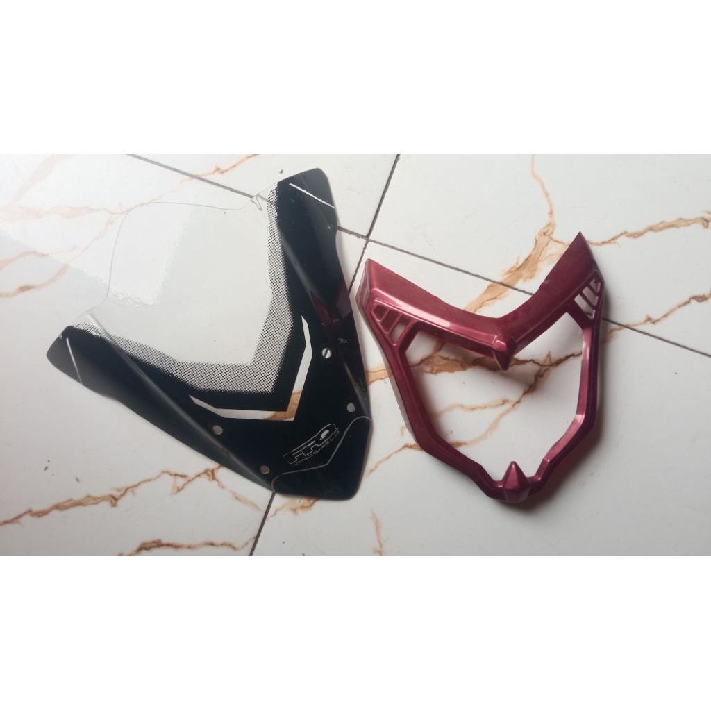 visor Vixion new barong lampu Vixion new nvl cover headlamp Vixion new
