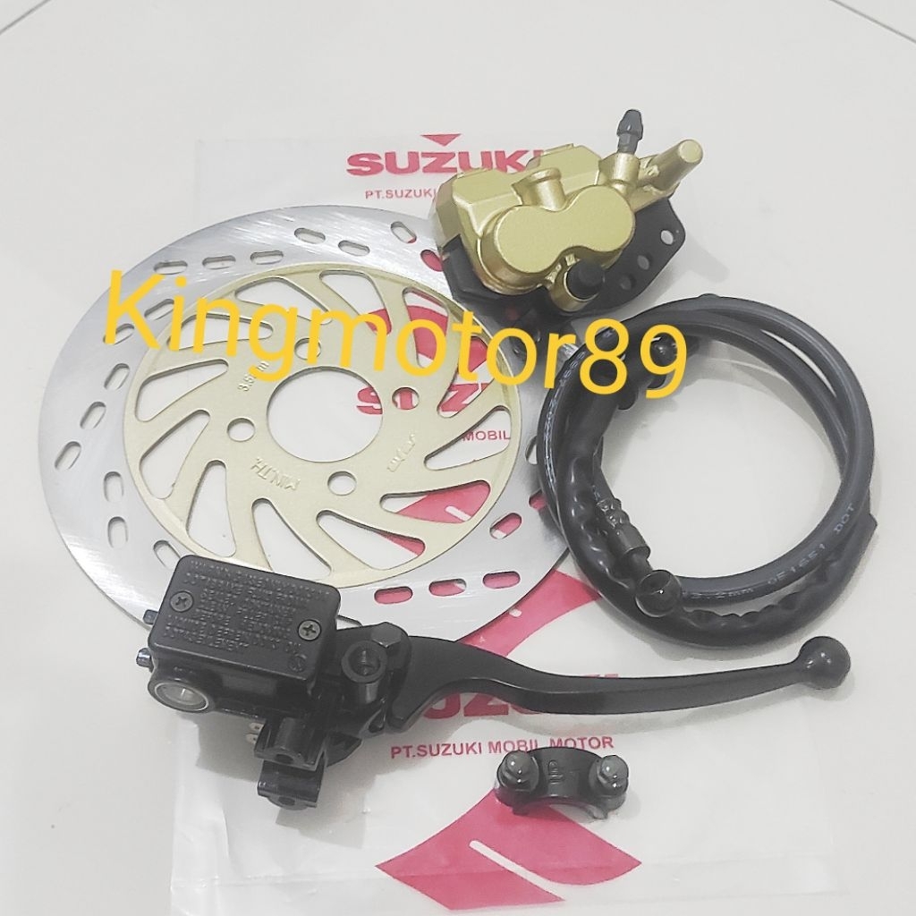 Paketan 4item Piringan Cakram  Depan Suzuki Shogun 125 R, Shogun Fd, Arashi Velg Jari"